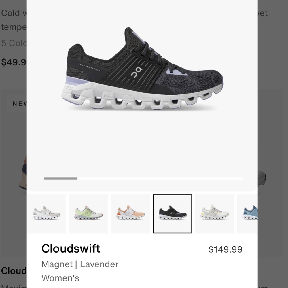Women’s On Running Cloudswift Size 7